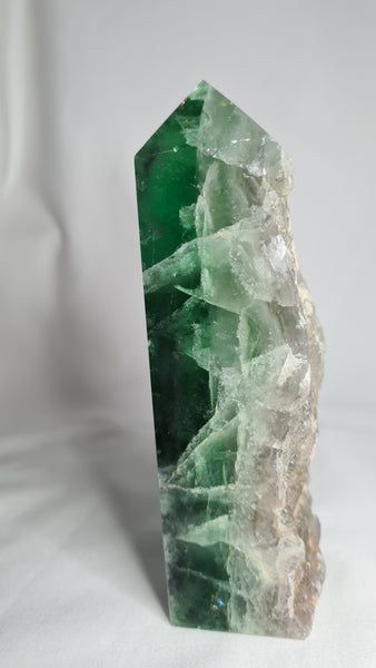 Green Fluorite Tower - unique piece 13.5cm