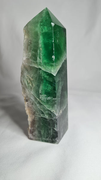 Green Fluorite Tower - unique piece 13.5cm