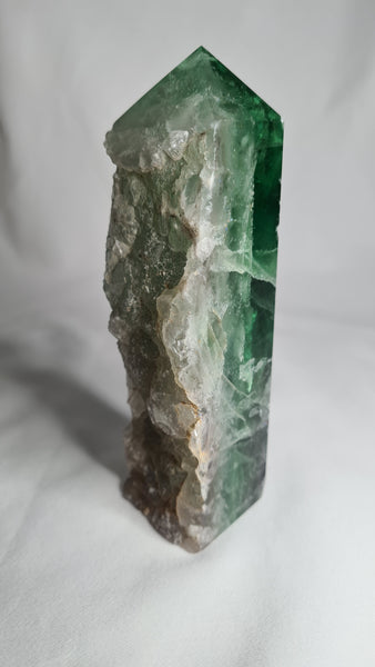 Green Fluorite Tower - unique piece 13.5cm