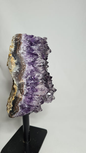 Amethyst cluster on stand - Unique 715 grams