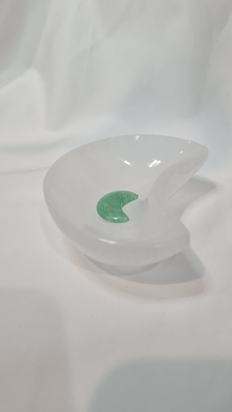 Selenite Moon Bowl