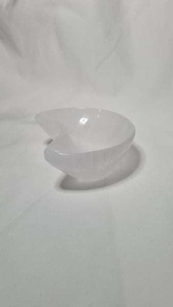 Selenite Moon Bowl