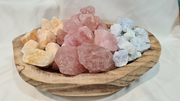 Rose Quartz rough chunks