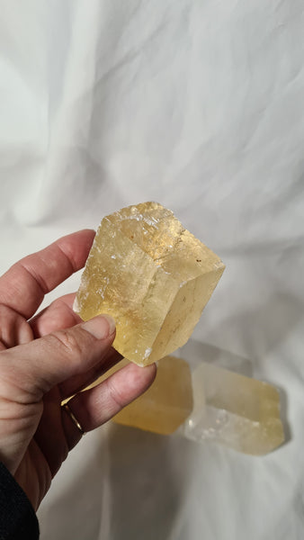 Honey Calcite cubes