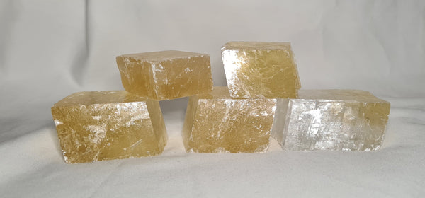 Honey Calcite cubes