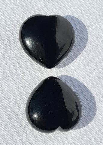 Black Obsidian Puffy Heart