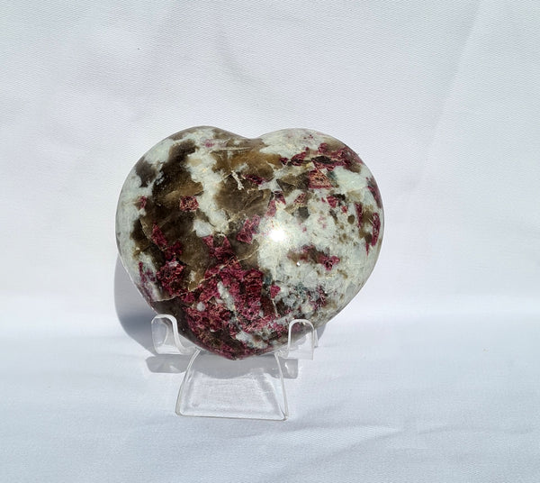 Pink Tourmaline puffy Heart