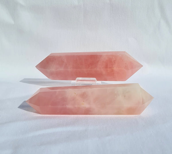 Rose Quartz Double terminated point - Large