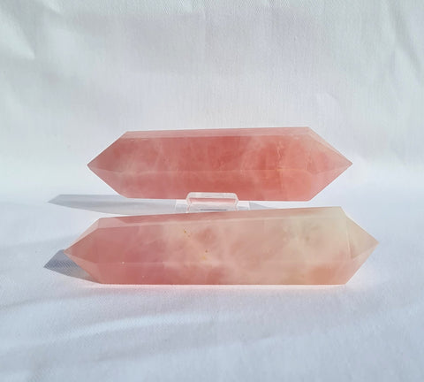 Rose Quartz Double terminated point - Large