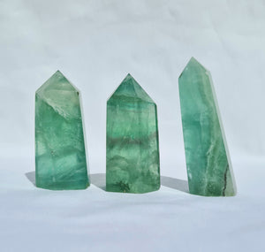 Green Fluorite point