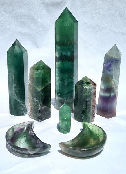 Fluorite Tower Green - unique piece 17cm - 695gm