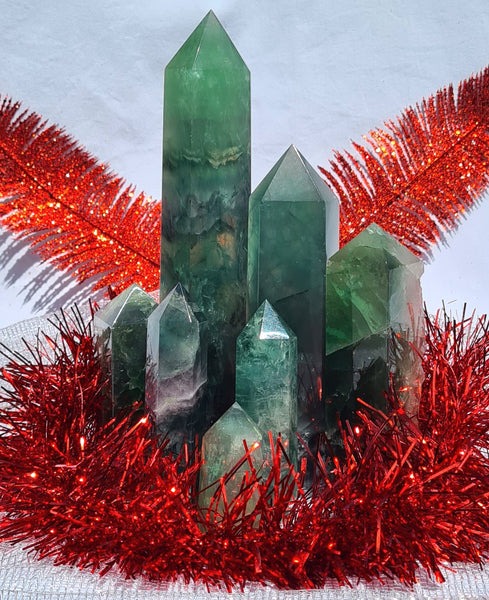 Fluorite Tower Green - unique piece 17cm - 695gm