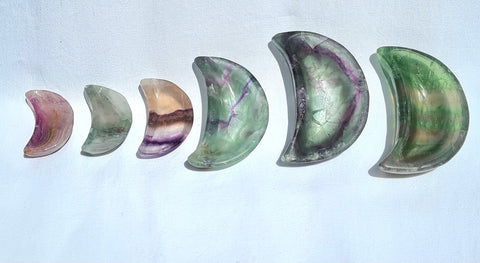 Flourite bowls - Moon Shape