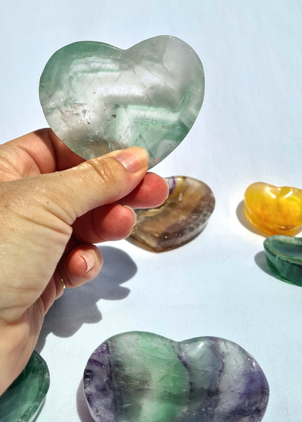 Flourite Bowls - Heart Shape