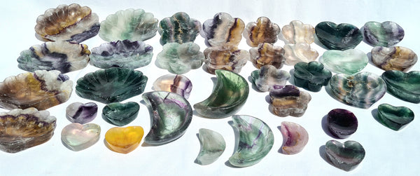 Flourite Bowls - Heart Shape