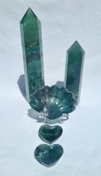 Fluorite Tower Green - unique piece 17cm - 695gm