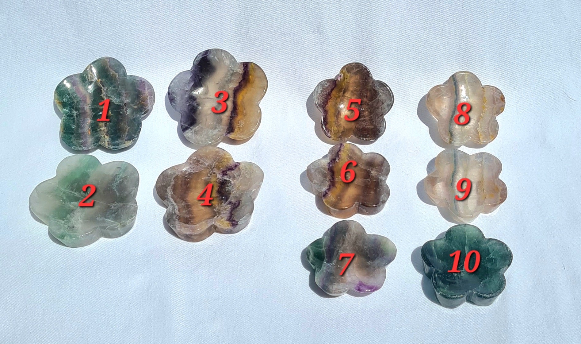 Flourite Bowls - Flower Shape