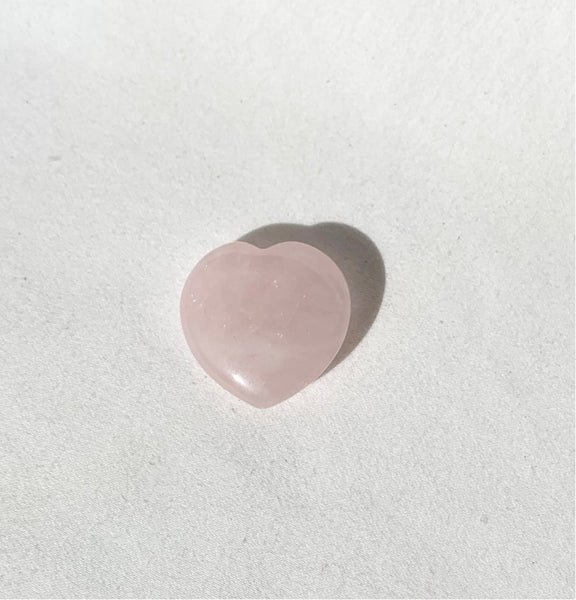 Rose Quartz mini heart