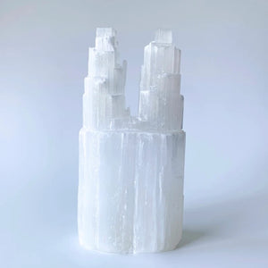 Selenite Twin Tower - 20cm