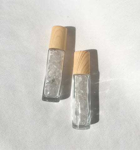 Essential oil crystal roller