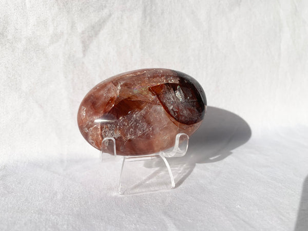 Fire Quartz palm stone