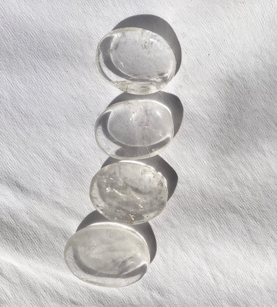 Clear Quartz Worry stone