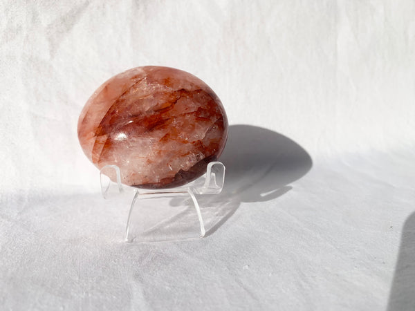 Fire Quartz palm stone