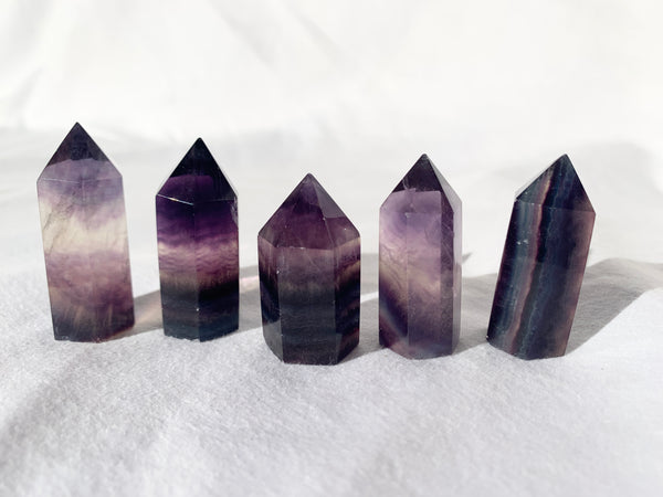 Rainbow Fluorite point - small