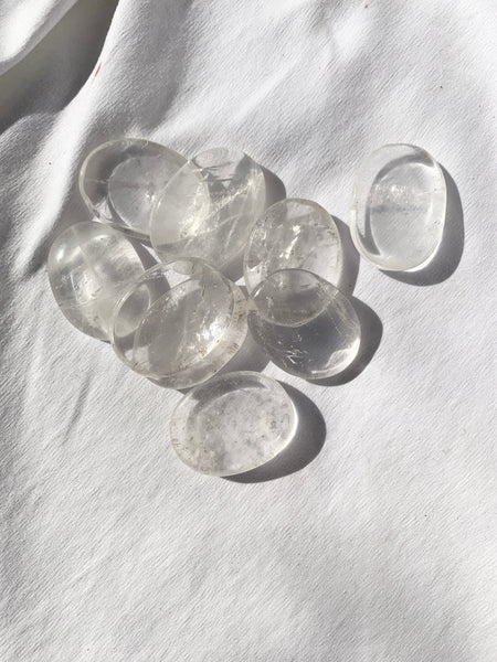 Clear Quartz Worry stone