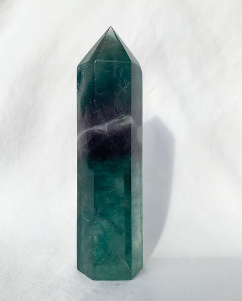 Fluorite tower - unique piece 10 cm