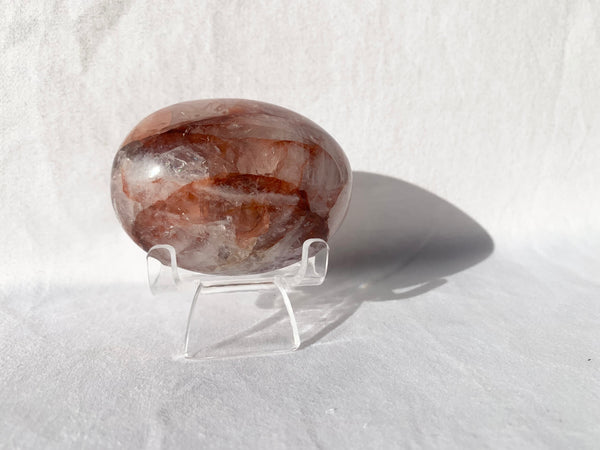 Fire Quartz palm stone