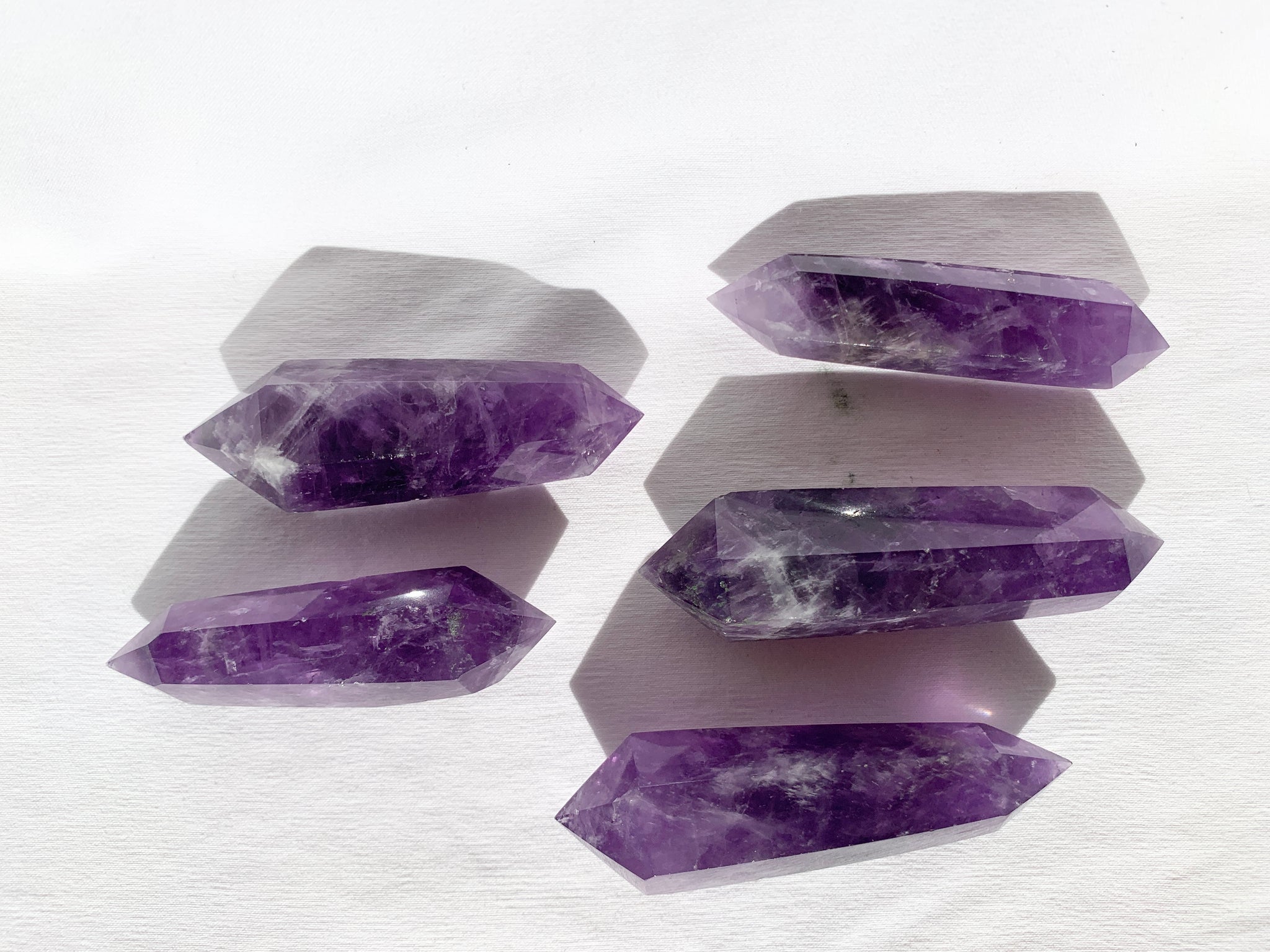 Amethyst double terminated point