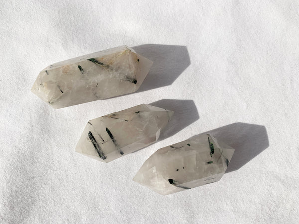 Tourmaline Quartz double terminated point