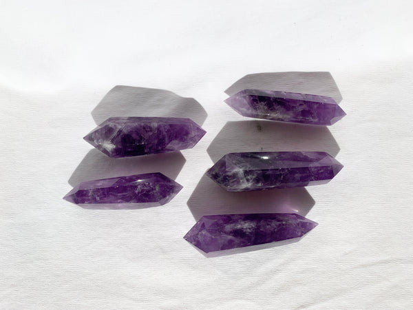 Amethyst double terminated point