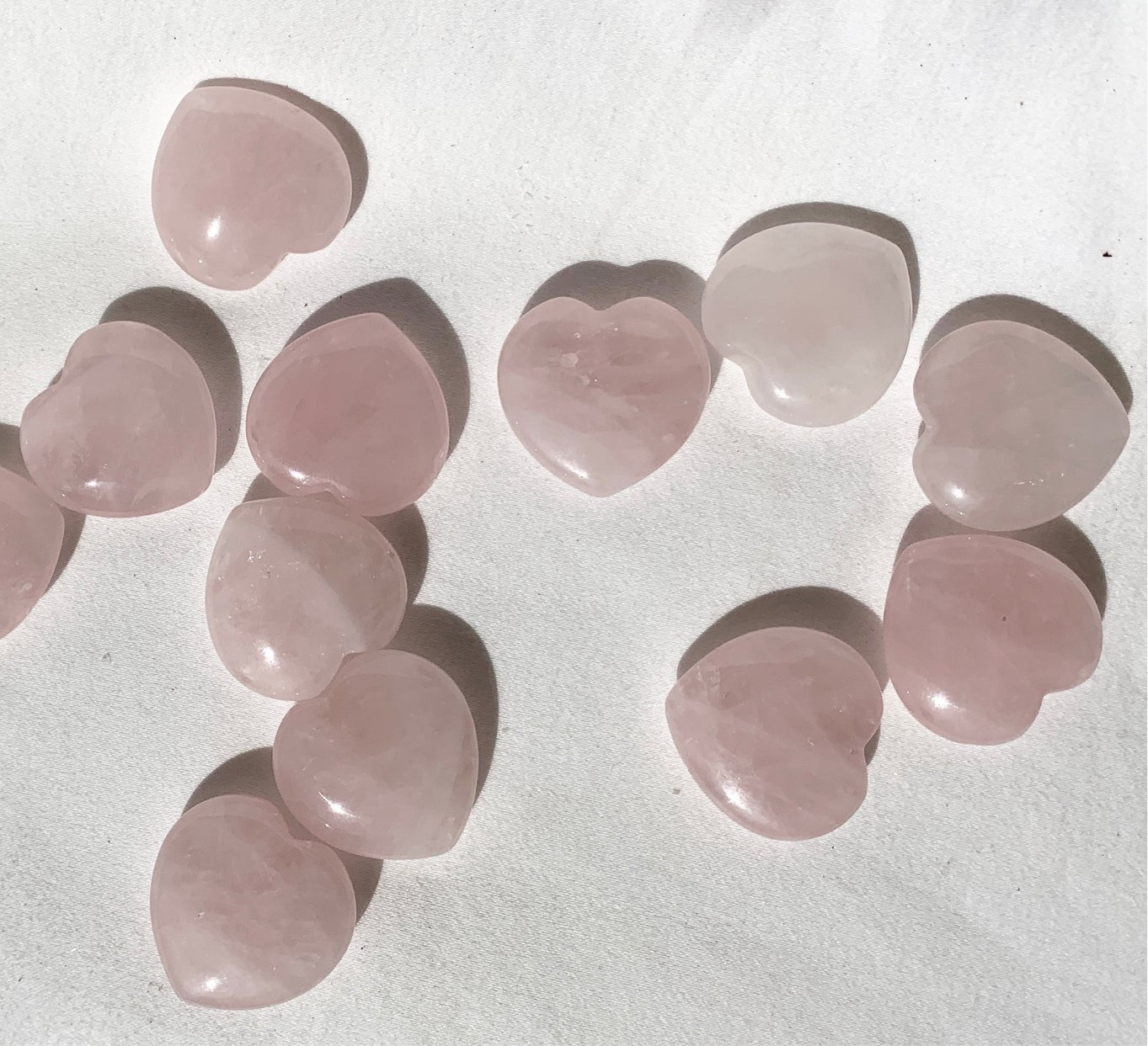 Rose Quartz mini heart