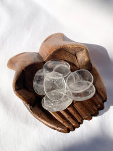 Clear Quartz Worry stone